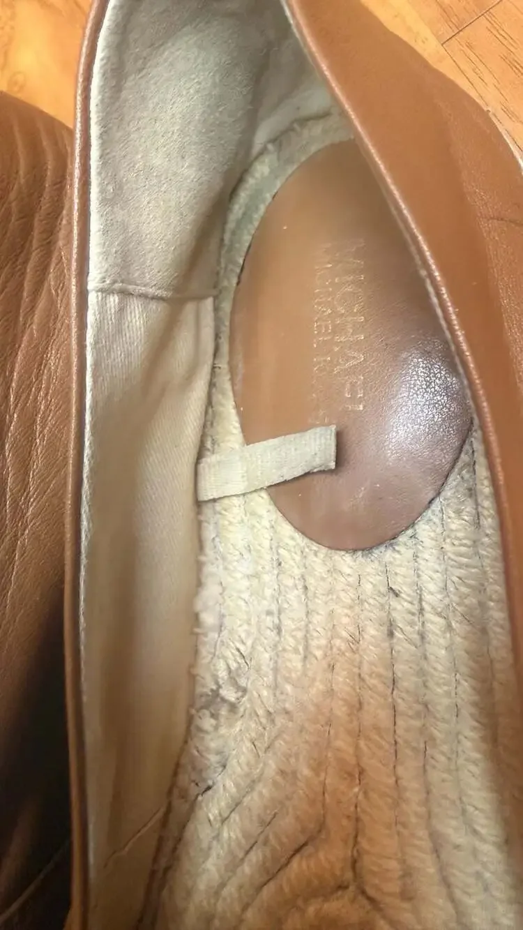 MICHAEL Michael Kors Kendra Daisy Leather Espadrille Flat Shoes